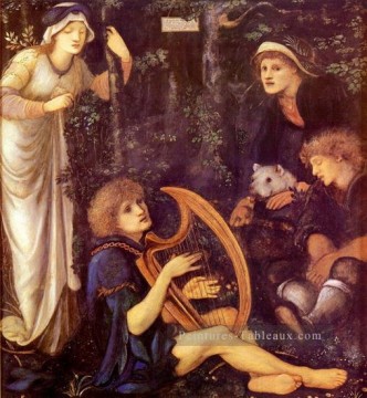 Edward Burne Jones œuvres - La folie de sir Tristram préraphaélite Sir Edward Burne Jones